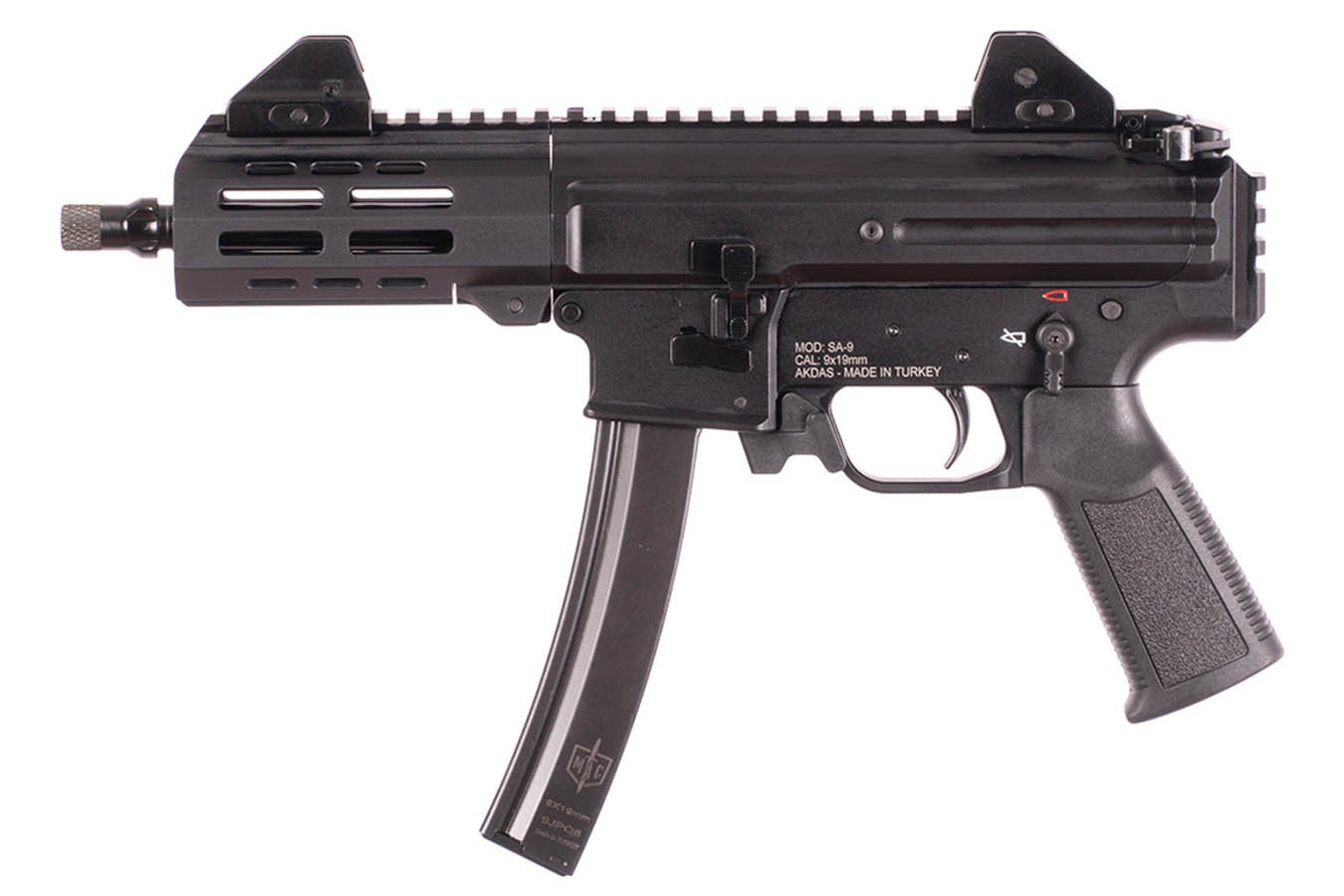 MILITARY ARMAMENT CORP. IX 9mm Direct Blowback Pistol with M-LOK Handguard